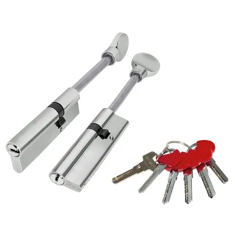 Цилиндровый механизм Fuaro (D-PRO507-8/75) D-PRO5007-8Key75(40+10+25) CP хром 5+1Key перекодируемый со штоком