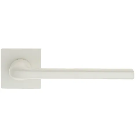 Дверная ручка на квадратном основании Fratelli Cattini \"LINEA\" 8-BI белый