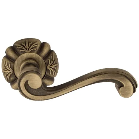 Дверная ручка на круглом основании Venezia \"VIVALDI\" D5 матовая бронза