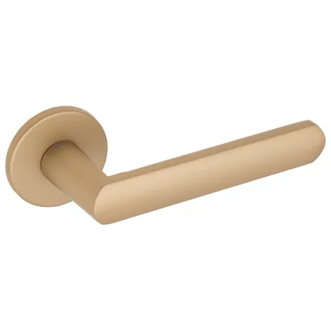 Дверная ручка на круглом основании Fratelli Cattini \"NEVADA\" 7FS-BS матовая латунь