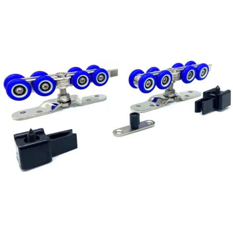 Комплект роликов для раздвижных дверей R3017 до 120 кг матовый хром