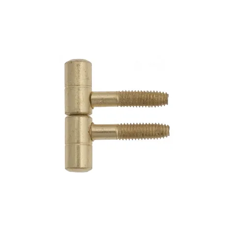 Петля ввертная Laflorida 150LAL.01 Ø14 с плоской пешкой полированная латунь (38 кг)