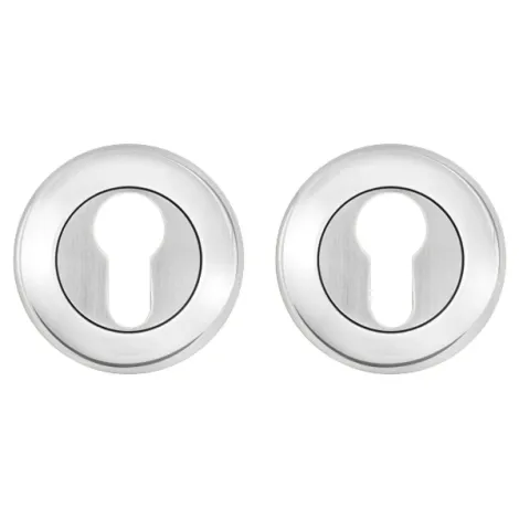 Накладка под цилиндр на круглом основании Fuaro ET RM CP-8 хром