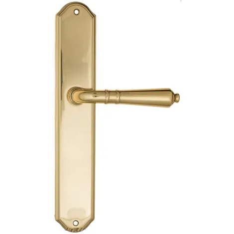 Дверная ручка на планке Fratelli Cattini \"TOSCANA\" PL02-OLV полированная латунь