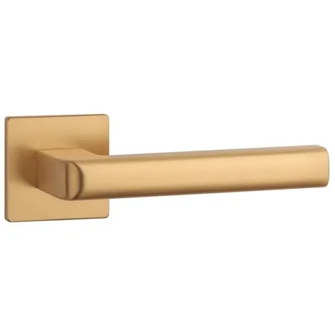 Дверная ручка на квадратном основании APRILE SALICE Q 5S KG матовое золото