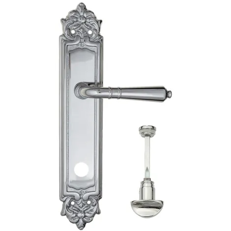 Дверная ручка на планке Fratelli Cattini \"TOSCANA\" WC-2 PL96-CR полированный хром