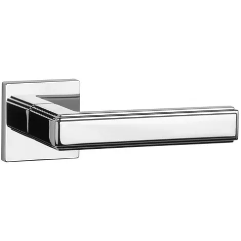 Дверная ручка на квадратном основании APRILE RAFLESIA Q 7S LP полированный хром