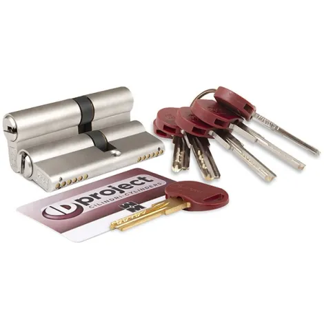 Цилиндровый механизм Mottura DPC1D4646 S3 (92 мм/41+10+41) САТИН.НИКЕЛЬ, 5+1кл.