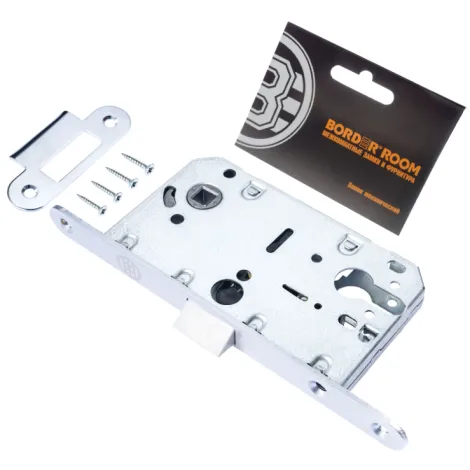 Защелка пластиковая Border под ET тисненый хром