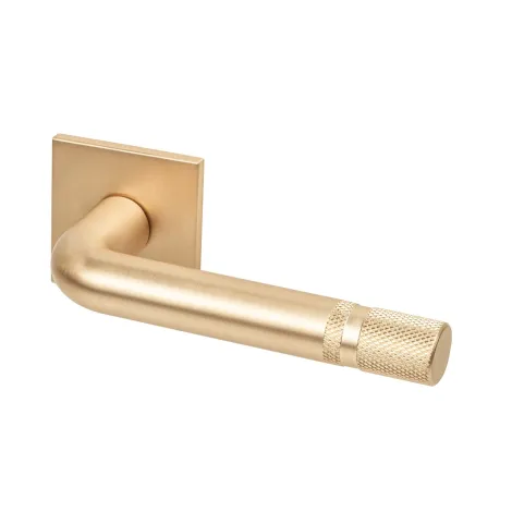 Дверная ручка на квадратном основании Armadillo K.YM.CANNOLI FSG-39 флоринтийское золото