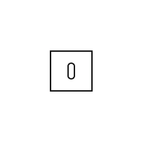 Накладка под ключ Буратино на квадратном основании Fimet 201 F15 антрацит