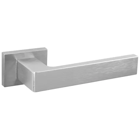 Дверная ручка на прямоугольном основании Fratelli Cattini \"BOOM\" 6-CS матовый хром