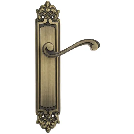 Дверная ручка Venezia \"VIVALDI\" на планке PL96 матовая бронза