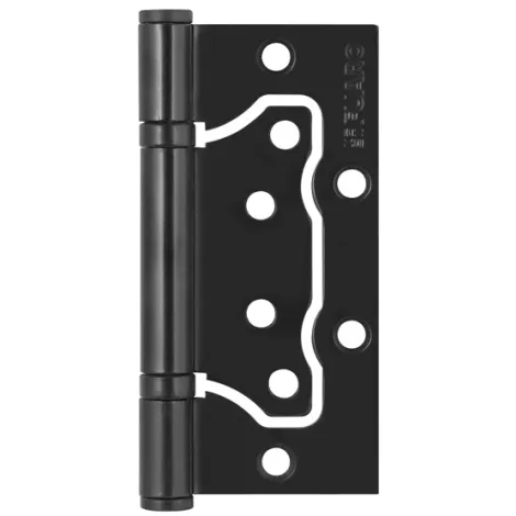 Петля универсальная Fuaro без врезки IN4500W BL (500-2BB 100x2,5) черный матовый