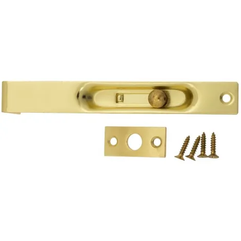 Ригель дверной врезной ALDEGHI 211AO015 150мм полированная латунь