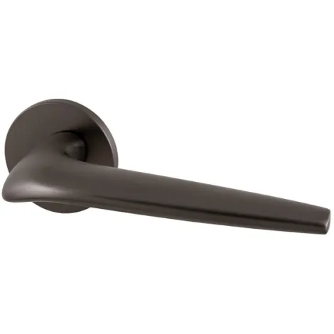 Дверная ручка на круглом основании Armadillo TWIN URS BPVD-77 Вороненый никель