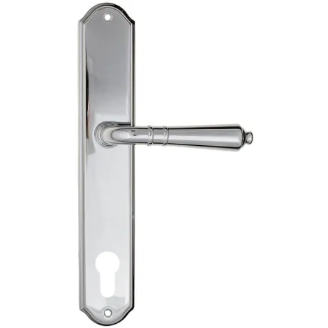 Дверная ручка на планке Fratelli Cattini \"TOSCANA\" CYL PL02-CR полированный хром