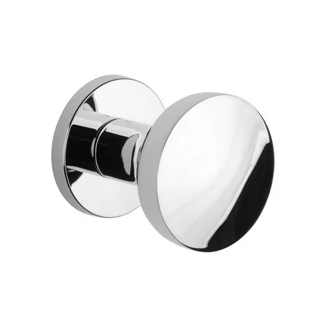 Дверная ручка на круглом основании APRILE ORTICA R LC полированный хром