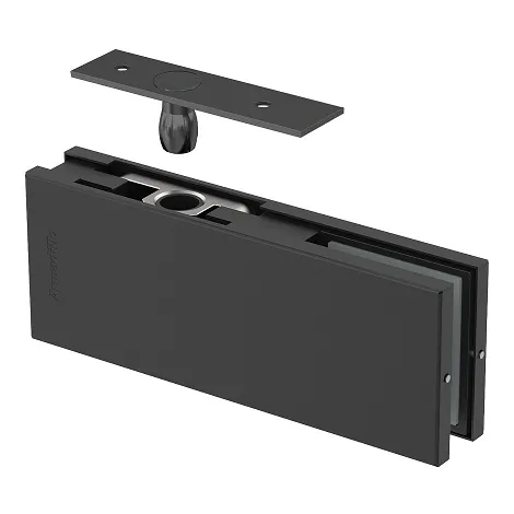 Петля верхняя с осью для стеклянной двери Armadillo Range.GL.H20 BL черный