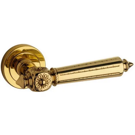 Дверная ручка на круглом основании Pasini Patrizio 2831 латунь