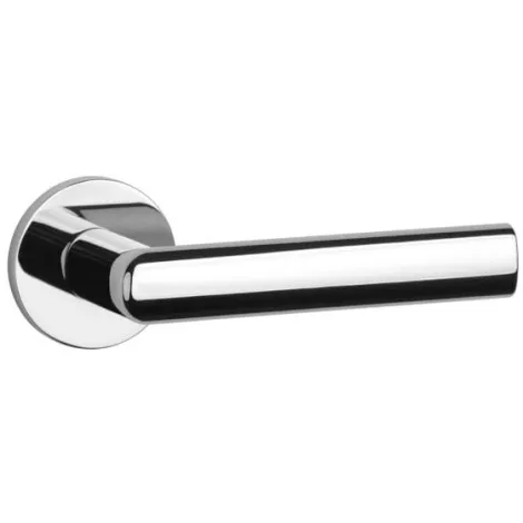 Дверная ручка на круглом основании APRILE SILENA R 7S CP полированный хром