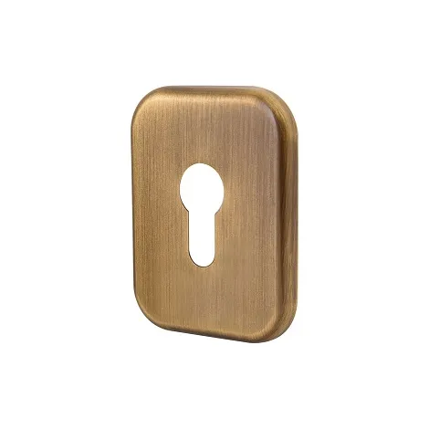 Декоративная квадратная накладка Armadillo на цилиндр ET-DEC SQ (ATC Protector 1) AB-77 бронза