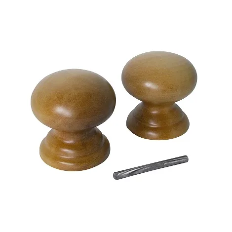 Ручка-кнопка Veles карельская береза М матовый