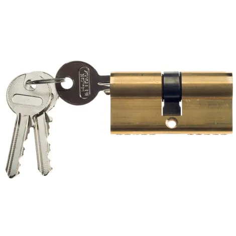 Цилиндровый механизм ключ-ключ Venezia 25/10/25 полированная латунь