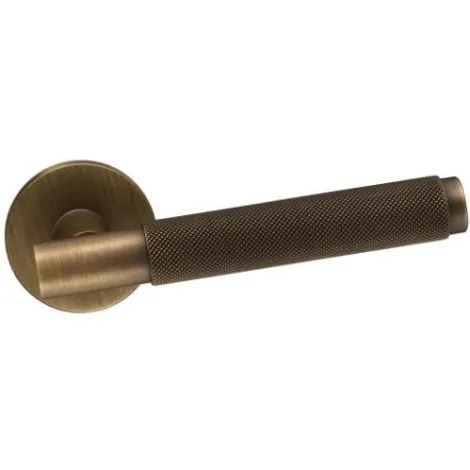 Дверная ручка на круглом основании Fimet Marion 1444/208 F43 сатинированная бронза