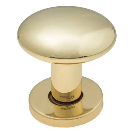 Ручка дверная кноб поворотная Fratelli Cattini \"BRESCIA\" P34 Ø62 OLV полированная латунь 1шт.