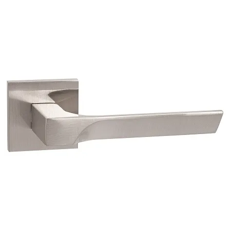 Дверная ручка на квадратном основании Ajax K.JS51.ALETTO SN-3 матовый никель