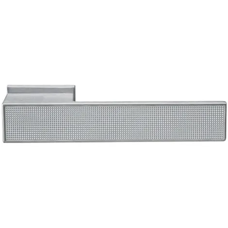 Дверная ручка на прямоугольном основании Fratelli Cattini \"COSMO SOLLEVATO\" 6-CS матовый хром