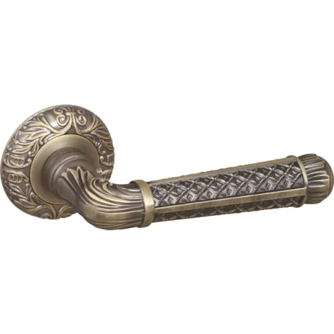 Дверная ручка на круглом основании Fuaro R.SM58.LORD (LORD SM) MAB-6 темная бронза