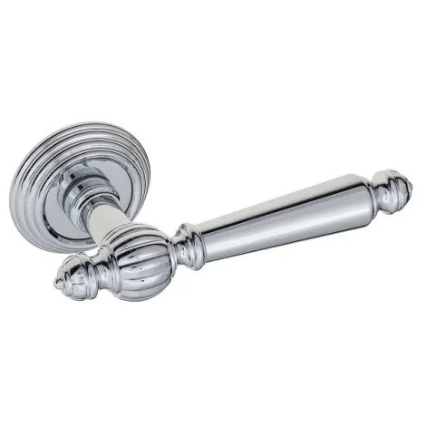 Дверная ручка на круглом основании Fratelli Cattini \"MARANI\" D8-CR полированный хром