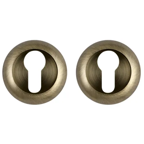 Накладка под цилиндр на круглом основании Fuaro ET.R.RM54 (ET RM) ABG-6 зелёная бронза