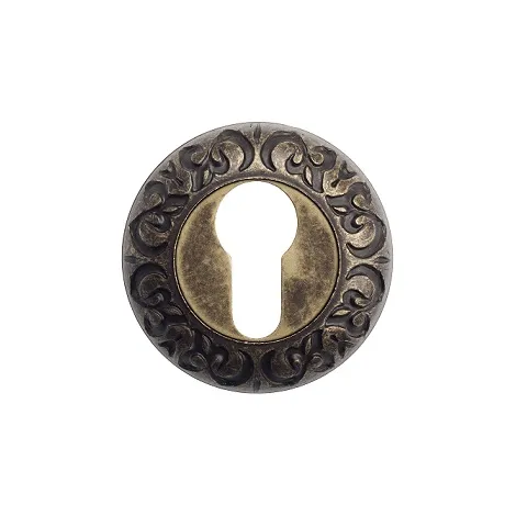 Накладка дверная под цилиндр Venezia CYL-1 D4 античная бронза 2 шт.