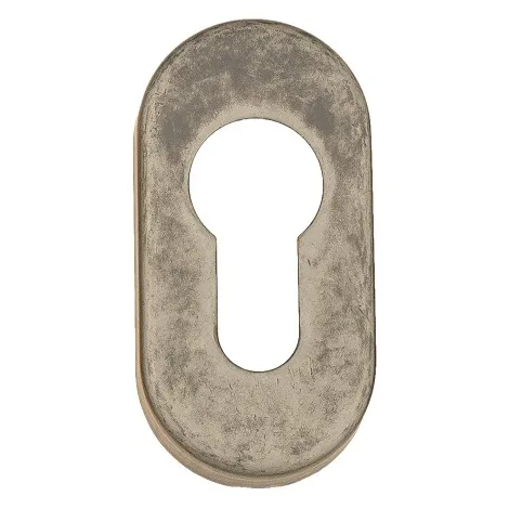 Накладка дверная под цилиндр Venezia CYL EP античное серебро (2 шт.)