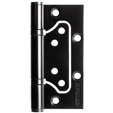 Петля из нержавейки универсальная без врезки Fuaro IN4500W INOX 304 BL (500-2BB 100x2,5) черный