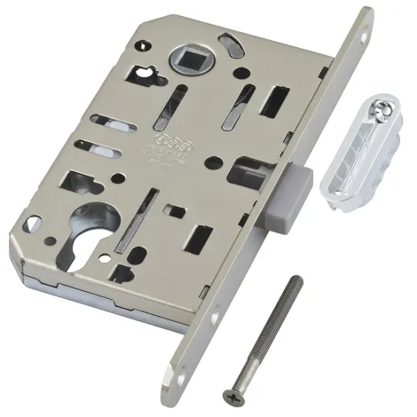 Замок магнитный под цилиндровый механизм AGB MEDIANA POLARIS B06103.50.06.640 c ответной планкой никель