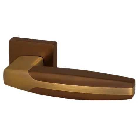 Дверная ручка на квадратном основании Armadillo K.USQ52.ARC (ARC USQ2) BB/SBB-17 кор.бронза/мат.кор.бронза