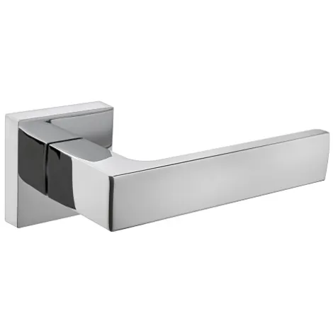 Дверная ручка на квадратном основании Fuaro K.DM51.Straight (Straight DM) CP-8 хром