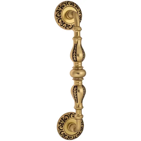 Ручка скоба Venezia \"GIFESTION\" 290мм (230мм) D4 французское золото + коричневый