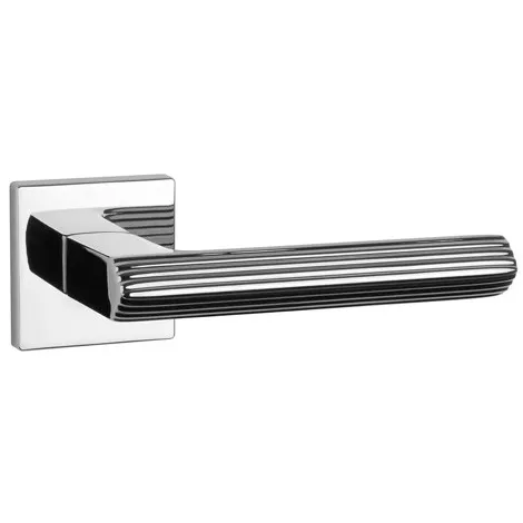 Дверная ручка на квадратном основании APRILE LARICE Q 5S LC полированный хром
