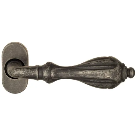 Дверная ручка для профильных дверей Venezia \"ANAFESTO\" EP античное серебро