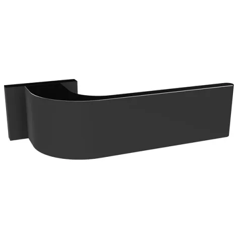 Дверная ручка на прямоугольном основании Fratelli Cattini \"CLO\" 6-NM матовый черный