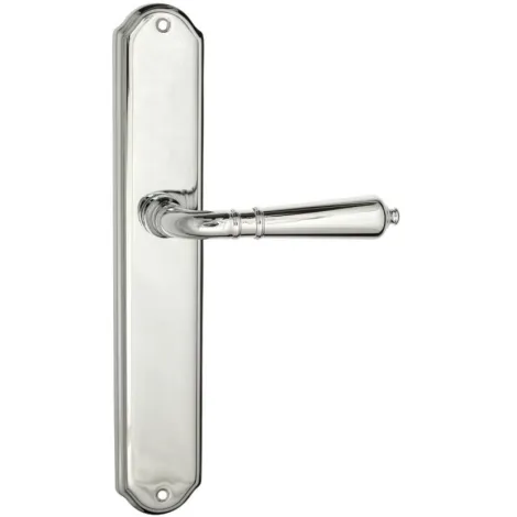 Дверная ручка Venezia \"VIGNOLE\" на планке PL02 полированный хром
