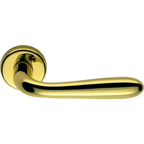 Дверная ручка на круглом основании Colombo Robot CD41 полированная латунь