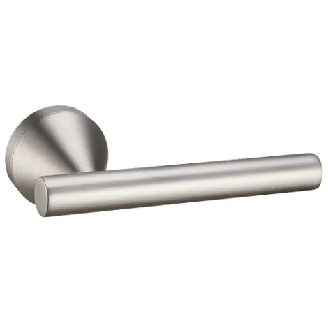 Дверная ручка на круглом основании \"Агата\" сатин никель