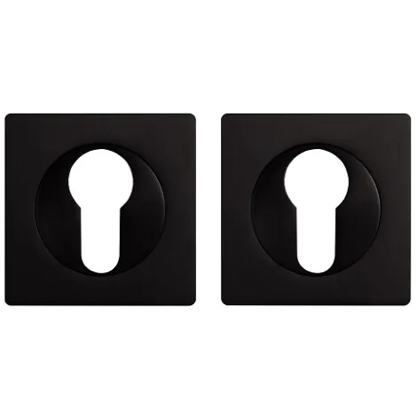 Накладка под цилиндр на квадратном основании Ajax ET.K.JK51 (ET JK) BL-24 черный