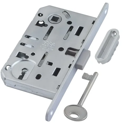 Замок магнитный под кабинетный ключ AGB MEDIANA POLARIS B06101.50.34.640 с ответной планкой матовый хром